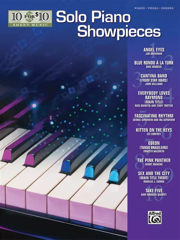 10 for 10 Sheet Music: Solo Piano Showpieces: Piano Book