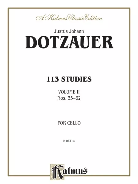113 Studies, Volume II: Cello Book