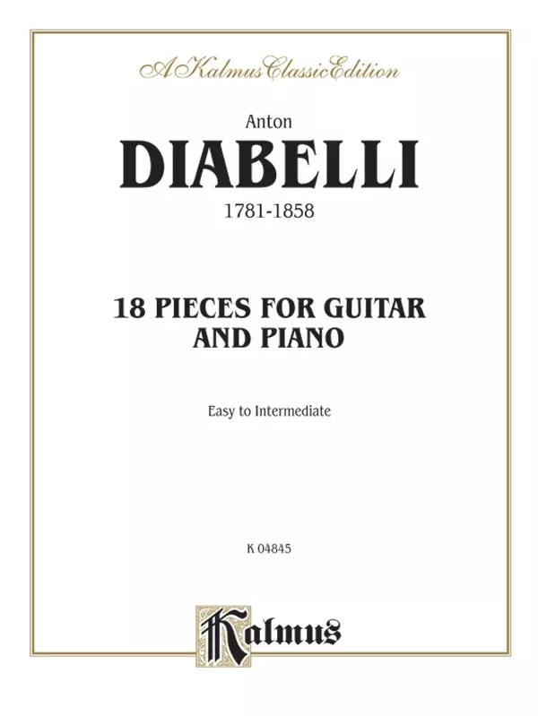18 Pieces for Guitar and Piano (Easy to Intermediate): Guitar Book