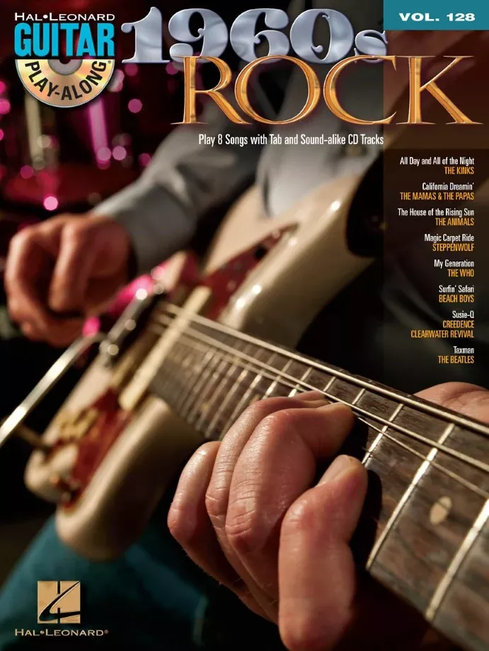 1960s Rock Guitar Play Along Volume 128 Book & CD