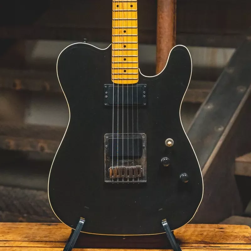 1987 Schecter PT USA T-Style Electric Guitar, Black w/Hard Case – Used