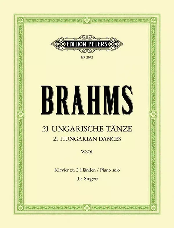21 Hungarian Dances, WoO 1: Piano Solo