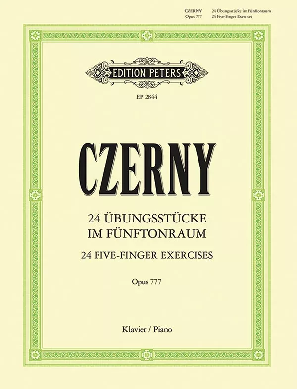 24 Five-Finger Exercises Op.777: Piano Studies
