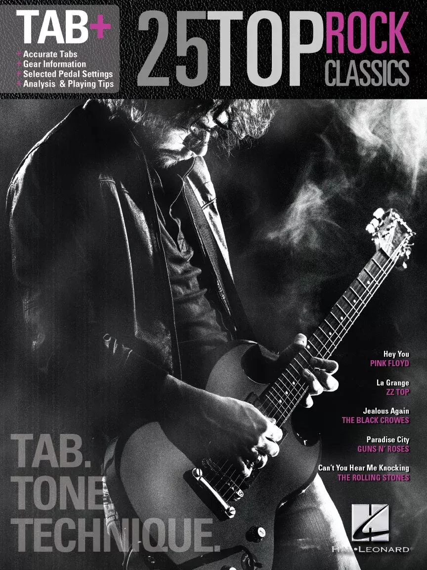 25 Top Rock Classics Tab Tone Technique Tab+