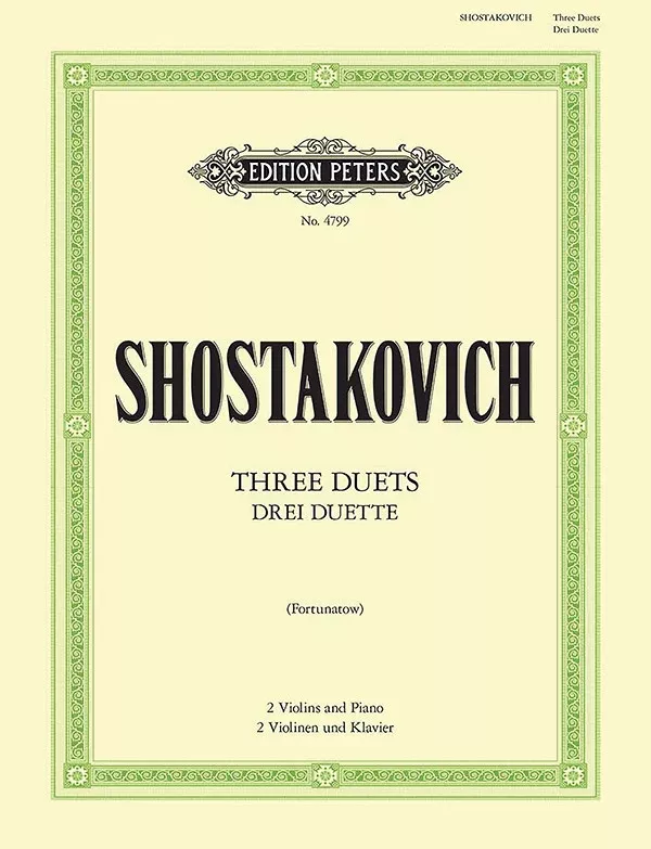 3 Duets Op. 97d for 2 Violins and Piano: Violin Duets