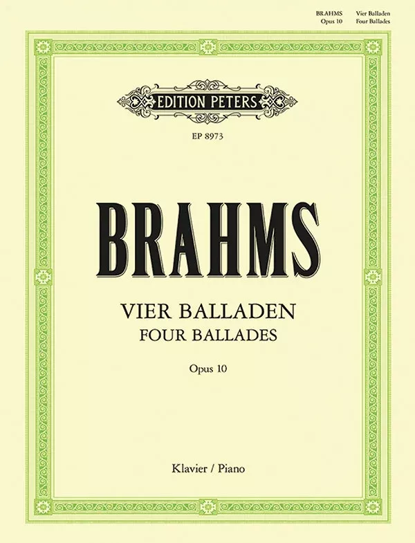 4 Ballades Op. 10: Piano (Solo)
