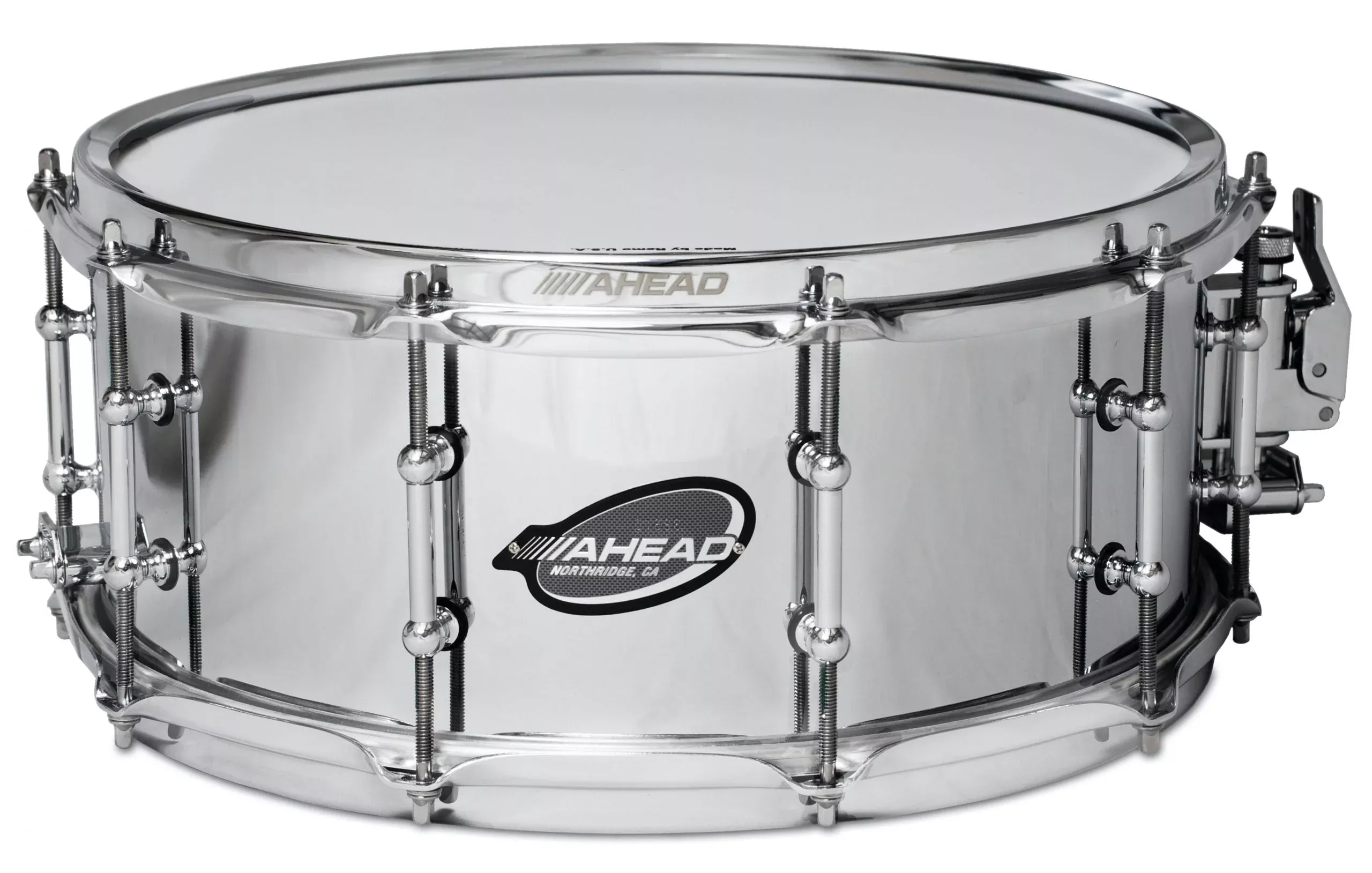 Ahead 13″ X 6″ Chrome On Brass Snare Drum W/Dunnett Strainer