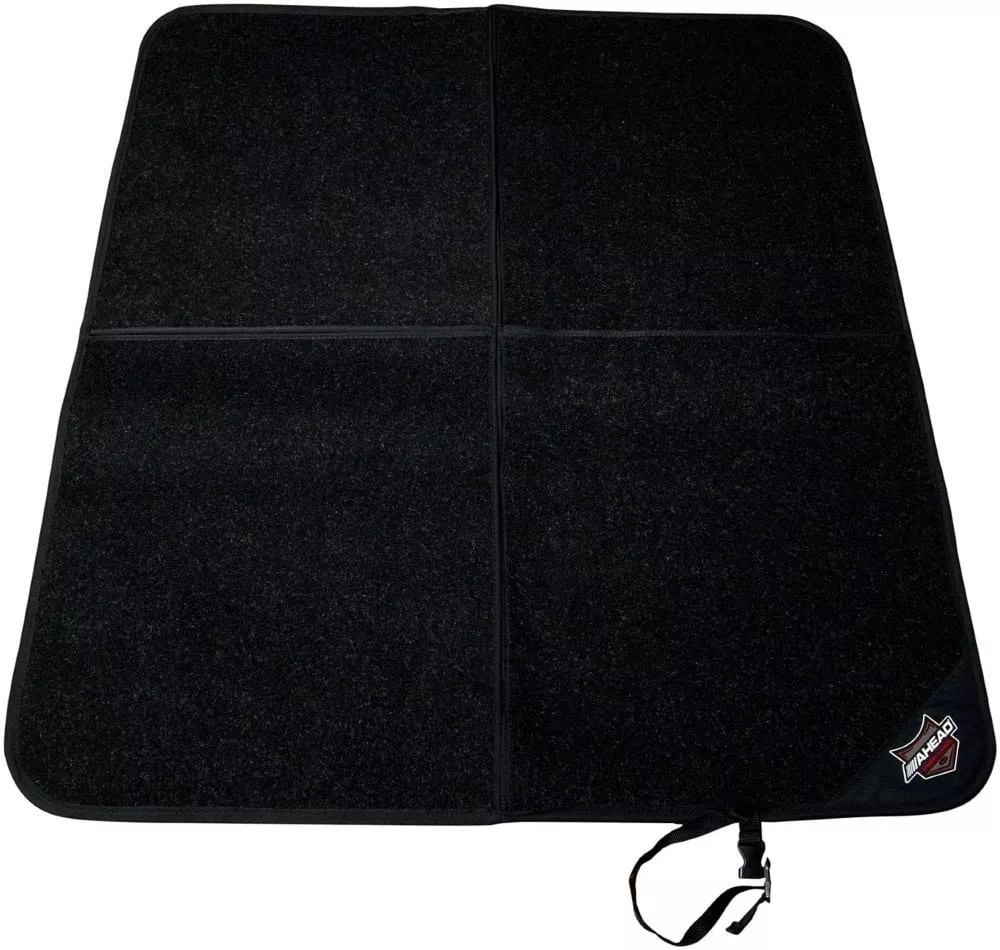 Ahead Armor Electronic Drum Mat Standard – 55″ x 48″ Gel Back & Snap Lock Quick Release Handle With Hinge
