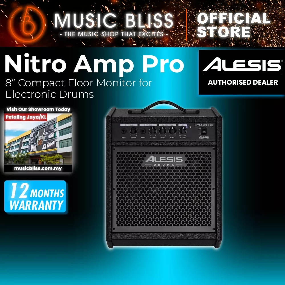 Alesis Nitro Amp Pro 8” Compact Floor Monitor for Electronic Drums