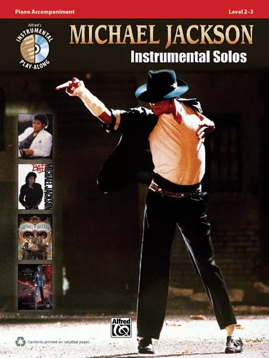 Alfred 37199 Michael Jackson Instrumental Solos, Piano Accompaniment w/ CD