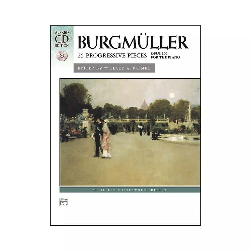Alfred Burgmuller 25 Progressive Pieces Op. 100 Early Intermediate/Late Intermediate Piano Book & CD
