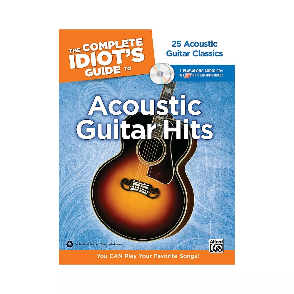 Alfred The Complete Idiot's Guide to Acoustic Guitar Hits Tab Book