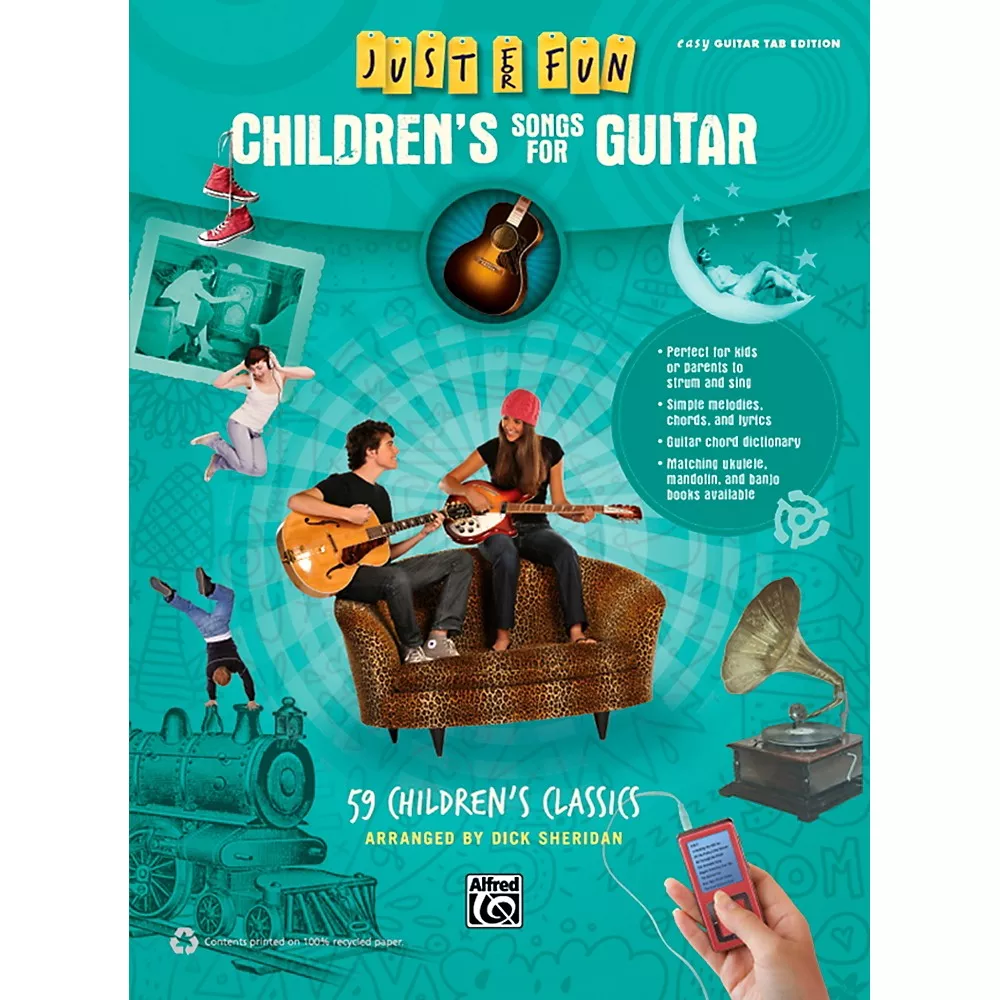 Alfred Just for Fun Children's Songs for Guitar Easy Guitar TAB Book