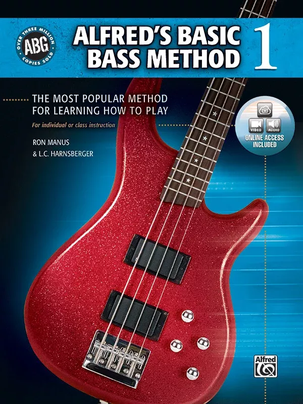 Alfred's Basic Bass Method 1: Bass Guitar Book & Online Video/Audio