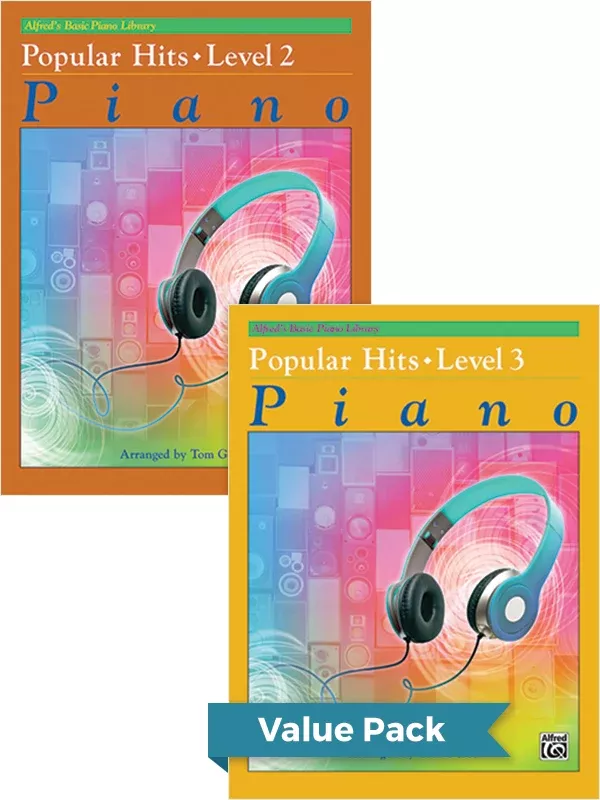 Alfred's Basic Piano Library: Popular Hits, Levels 2 & 3 (Value Pack): Value Pack