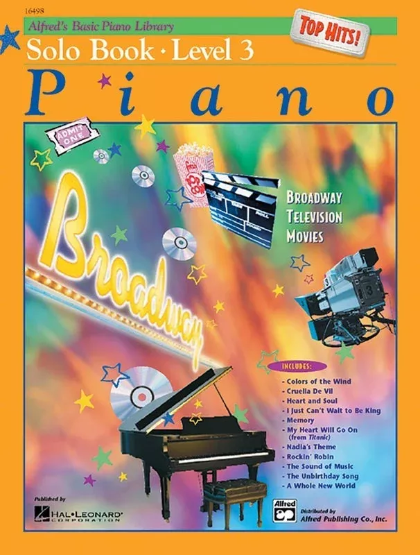 Alfred's Basic Piano Library Top Hits! Solo Book 3 & CD