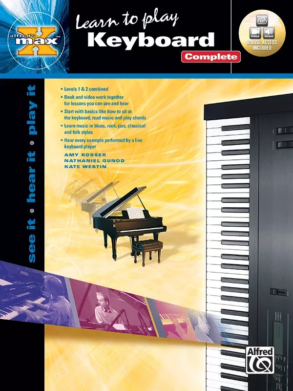 Alfred's MAX™ Keyboard Complete: Keyboard/Piano Book & Online Video/Audio