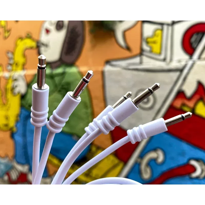ALM Busy Circuits 30cm White Patch Cables – Pack of 5