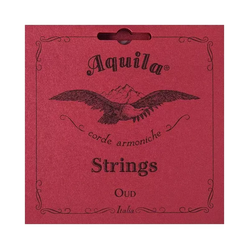 AQUILA 13O OUD STRING SET, ARABIC 11 STRING, ALL RED STRINGS