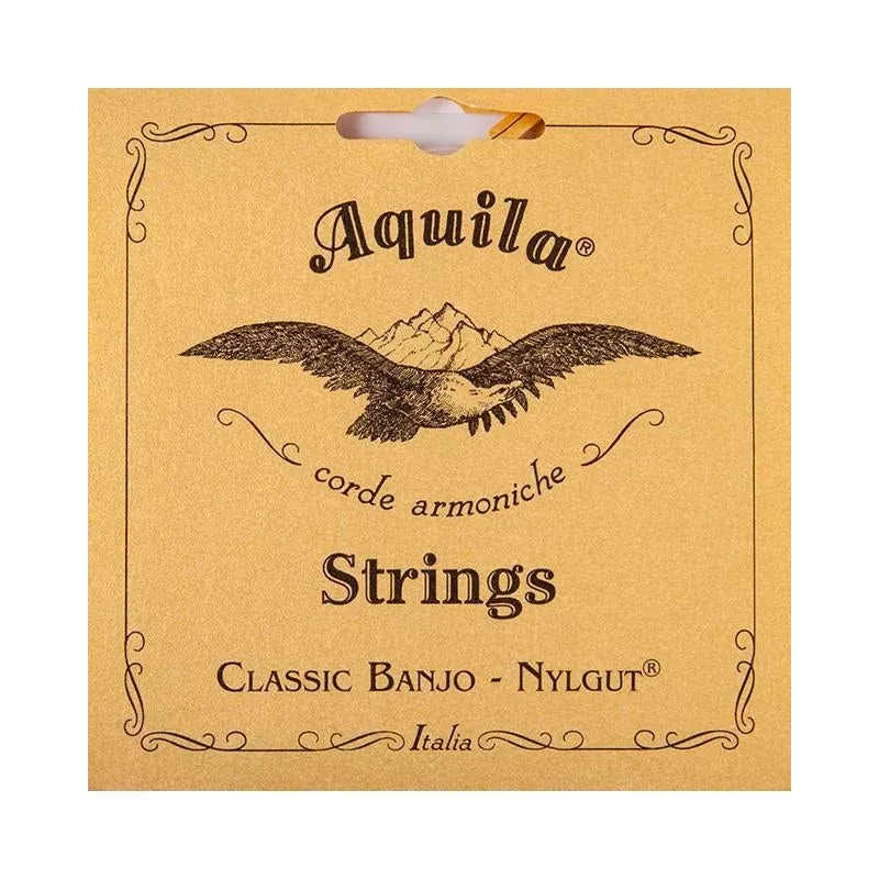 AQUILA 1B 5-STRING BANJO SET, MEDIUM TENSION with RED 4TH