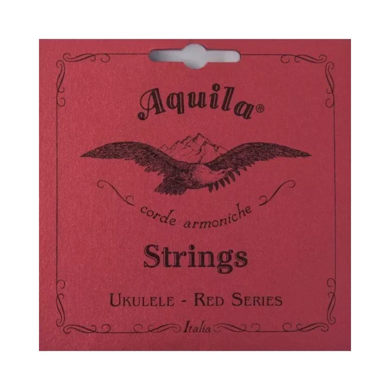 Aquila 84U Soprano Ukulele Set, Red Series (Red Wound 4th)