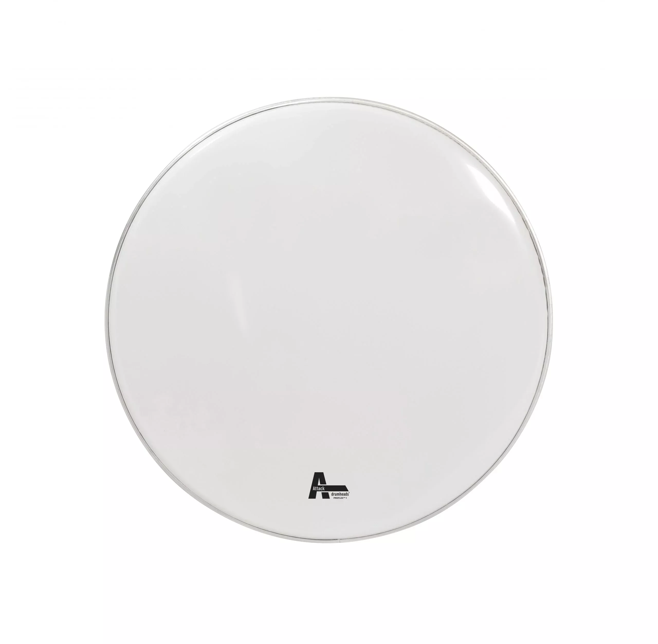 Attack 18" ProFlex1 1Ply Medium Smooth White Drum Head