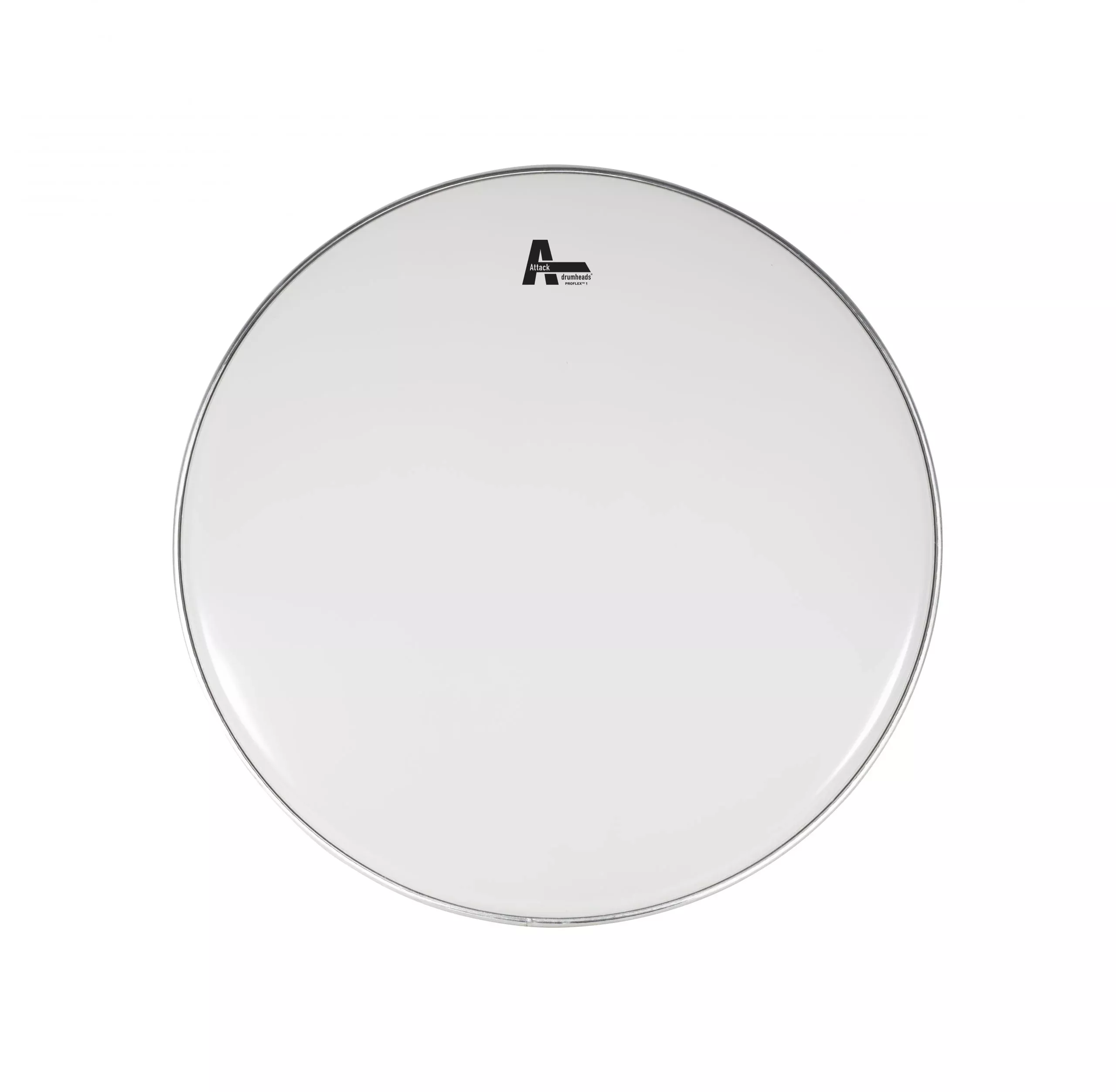 Attack 18" ProFlex1 1Ply White Coated Bass Drum Head