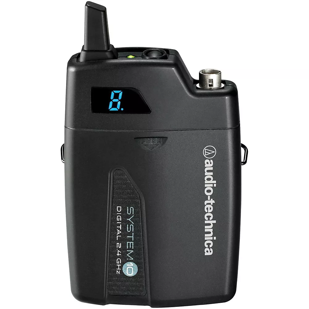 Audio-Technica ATW-T1001 System 10 Wireless Bodyback Transmitter - Black