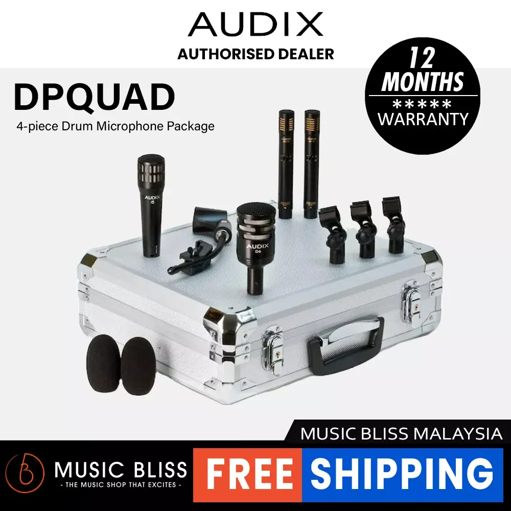 Audix DP Quad 4-Piece Drum Microphone Package