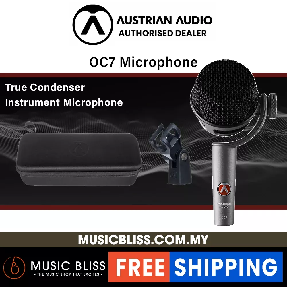 Austrian Audio OC7 Cardioid True Condenser Small-Diaphragm Instrument Microphone