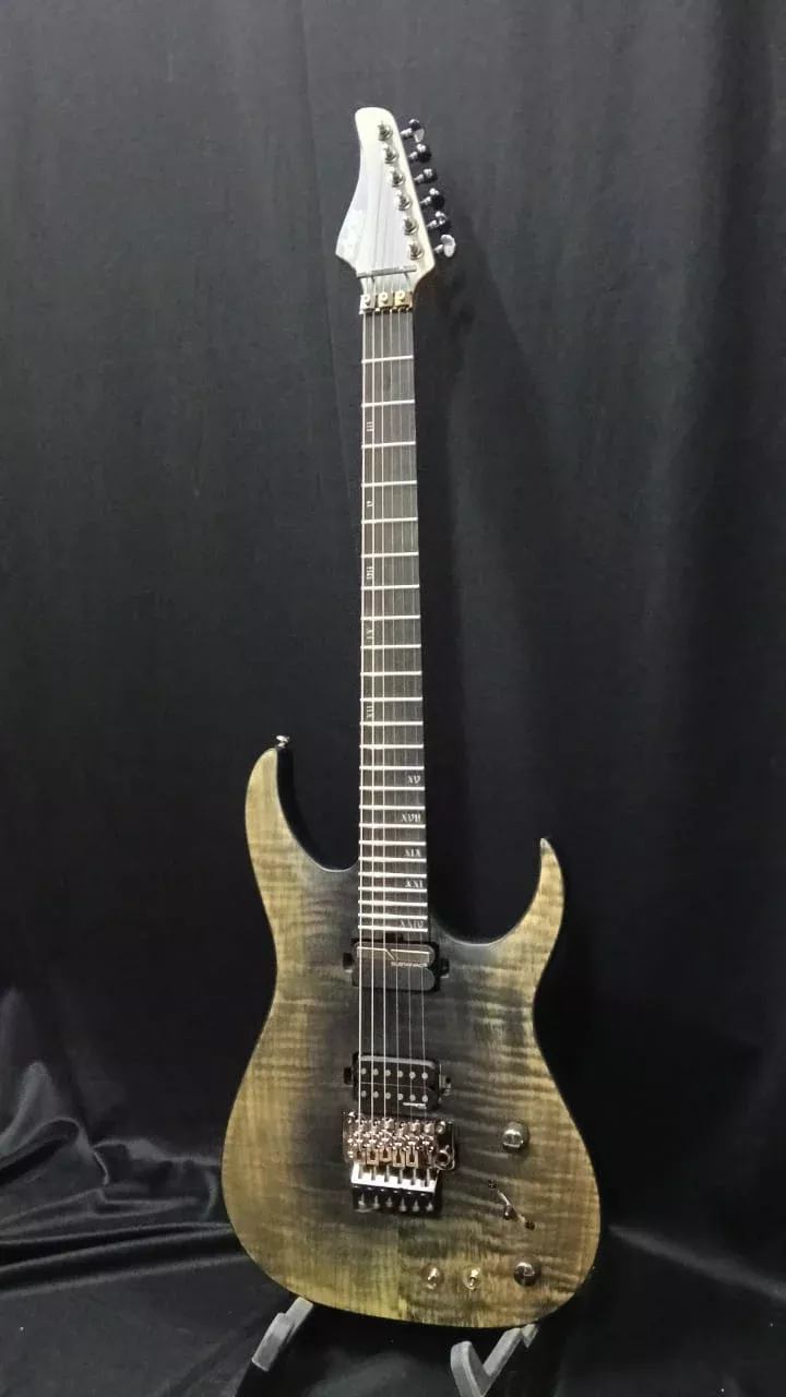 B STOCK (BS-701) Schecter Banshee Mach-6 FR-S Electric Guitar – Fallout Burst