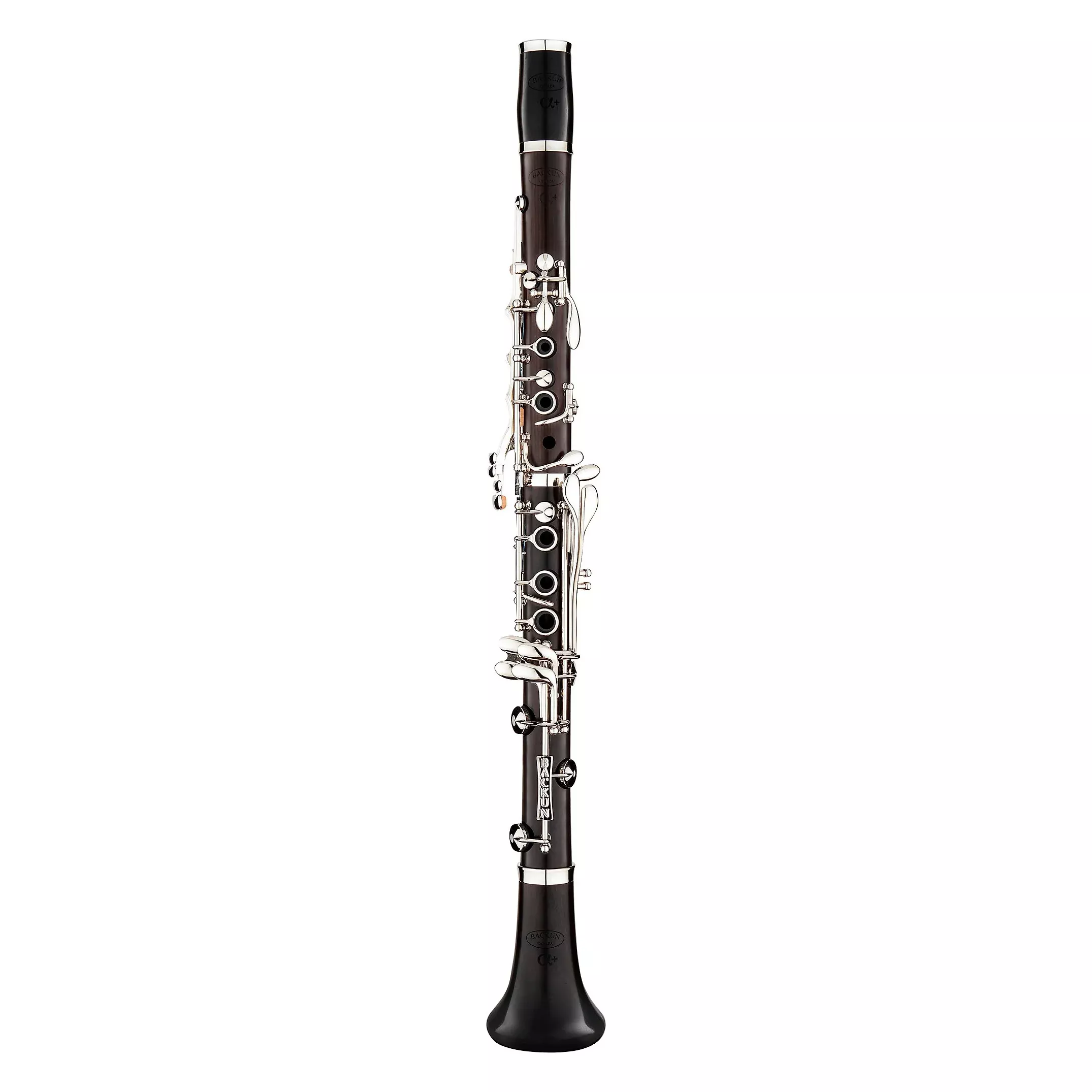 Backun Alpha Plus Bb Grenadilla Student Clarinet with Nickel Plated Keys