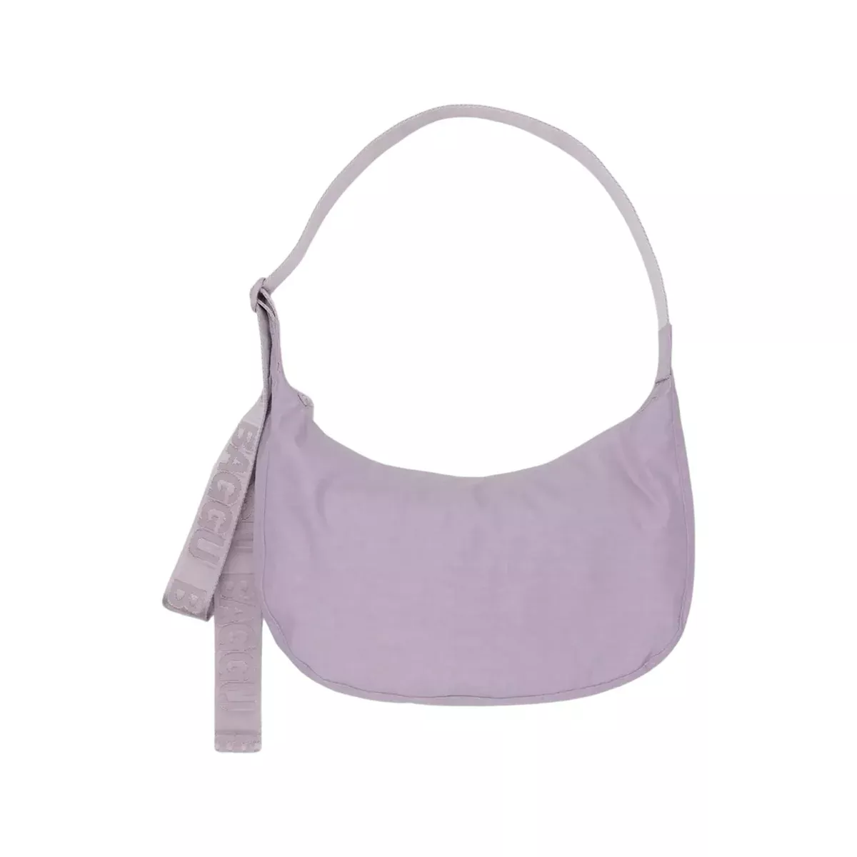 Baggu Medium Nylon Crescent Bag, Dusty Pink
