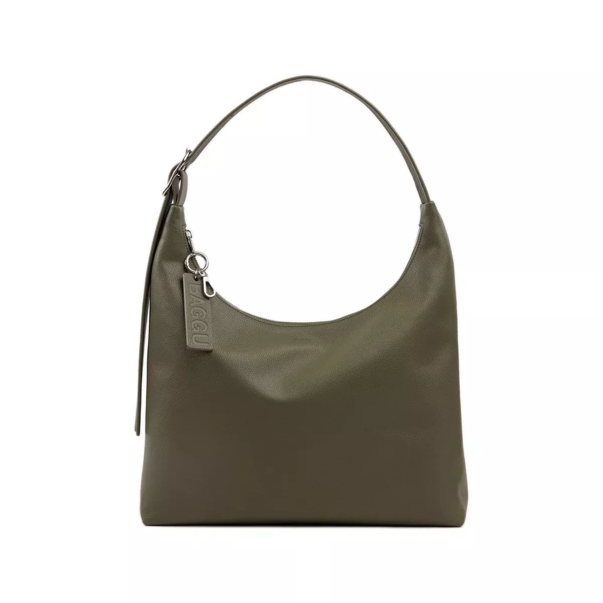 Baggu Recycled Leather Shoulder Bag, Loden