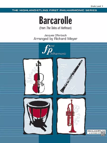 Barcarolle (from The Tales of Hoffman): Full Orchestra Conductor Score & Parts