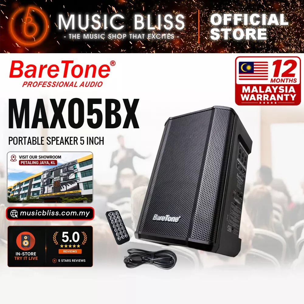 Baretone Audio MAX05BX 5″ Portable Speaker