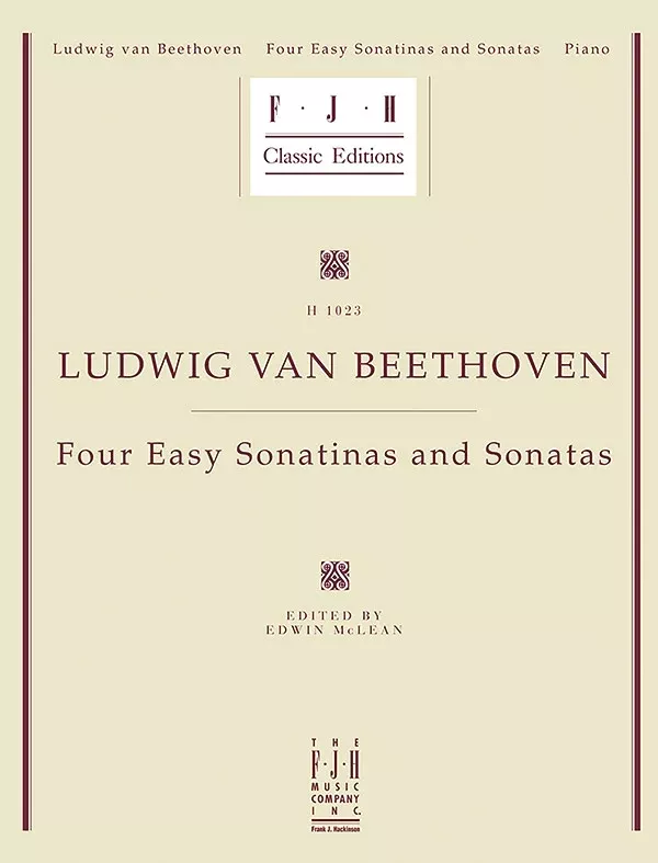 Beethoven: Four Easy Sonatinas and Sonatas: Piano Book