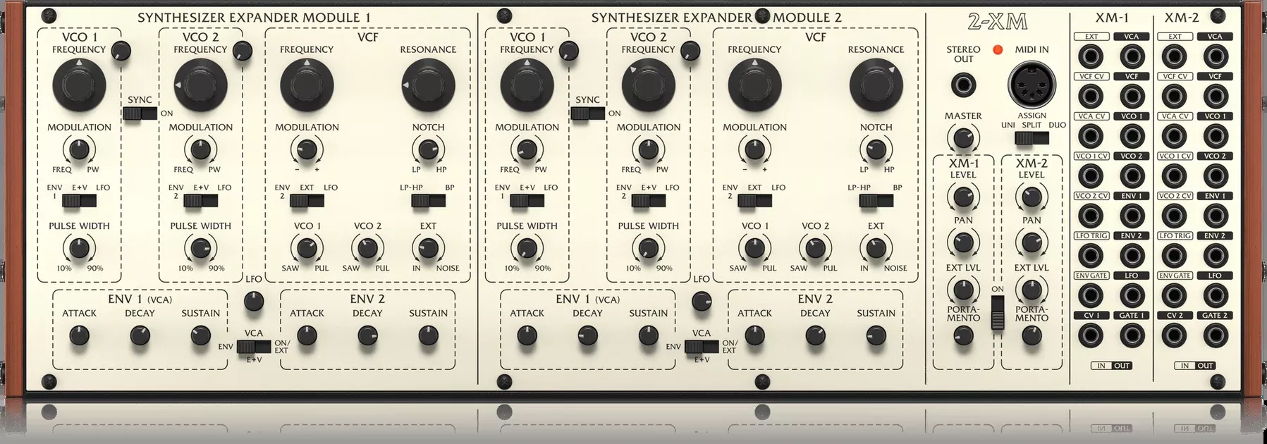 Behringer 2-XM Duophonic Analog Synthesizer Expander Module