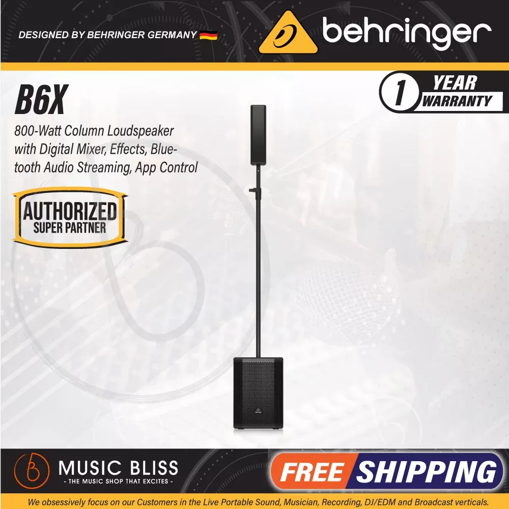 Behringer B6X 800W Active Column Loudspeaker