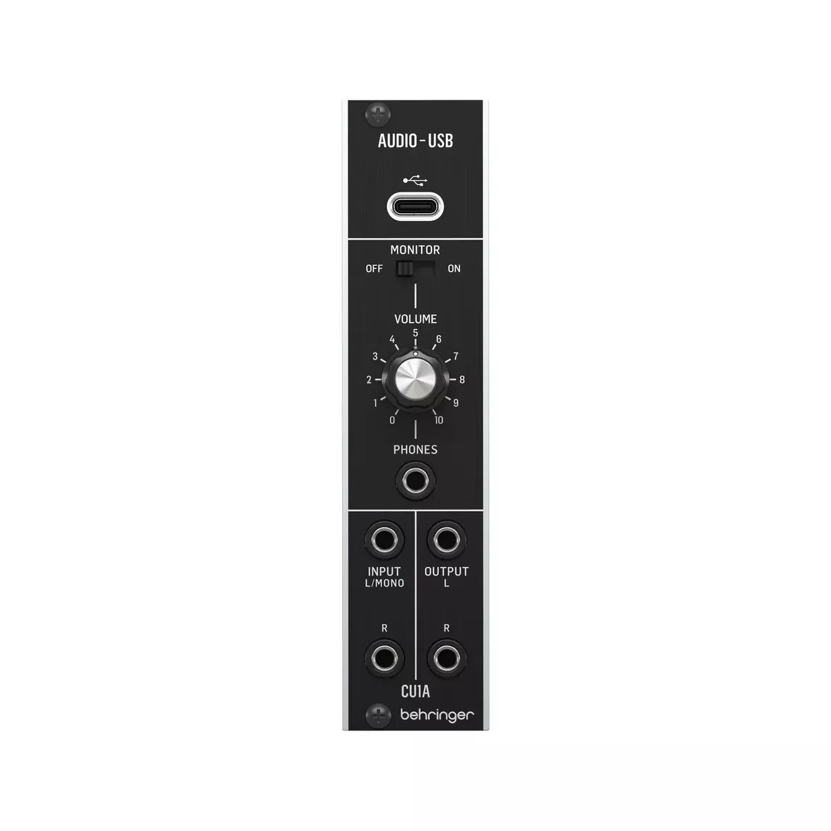 Behringer CU1A Ultra-Low Latency 2 In/2 Out USB/Audio Interface for Eurorack
