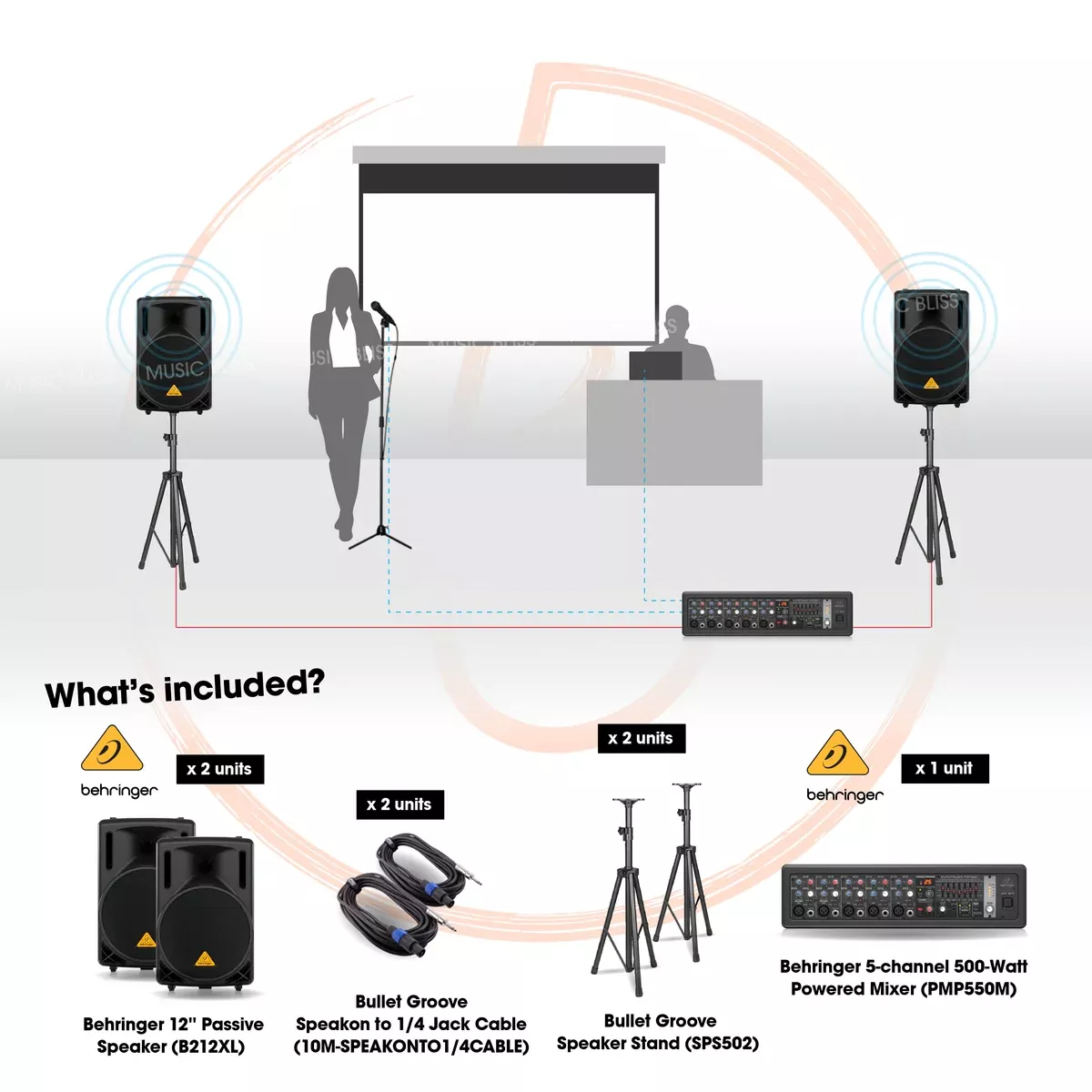 Behringer Essential PA Bundle