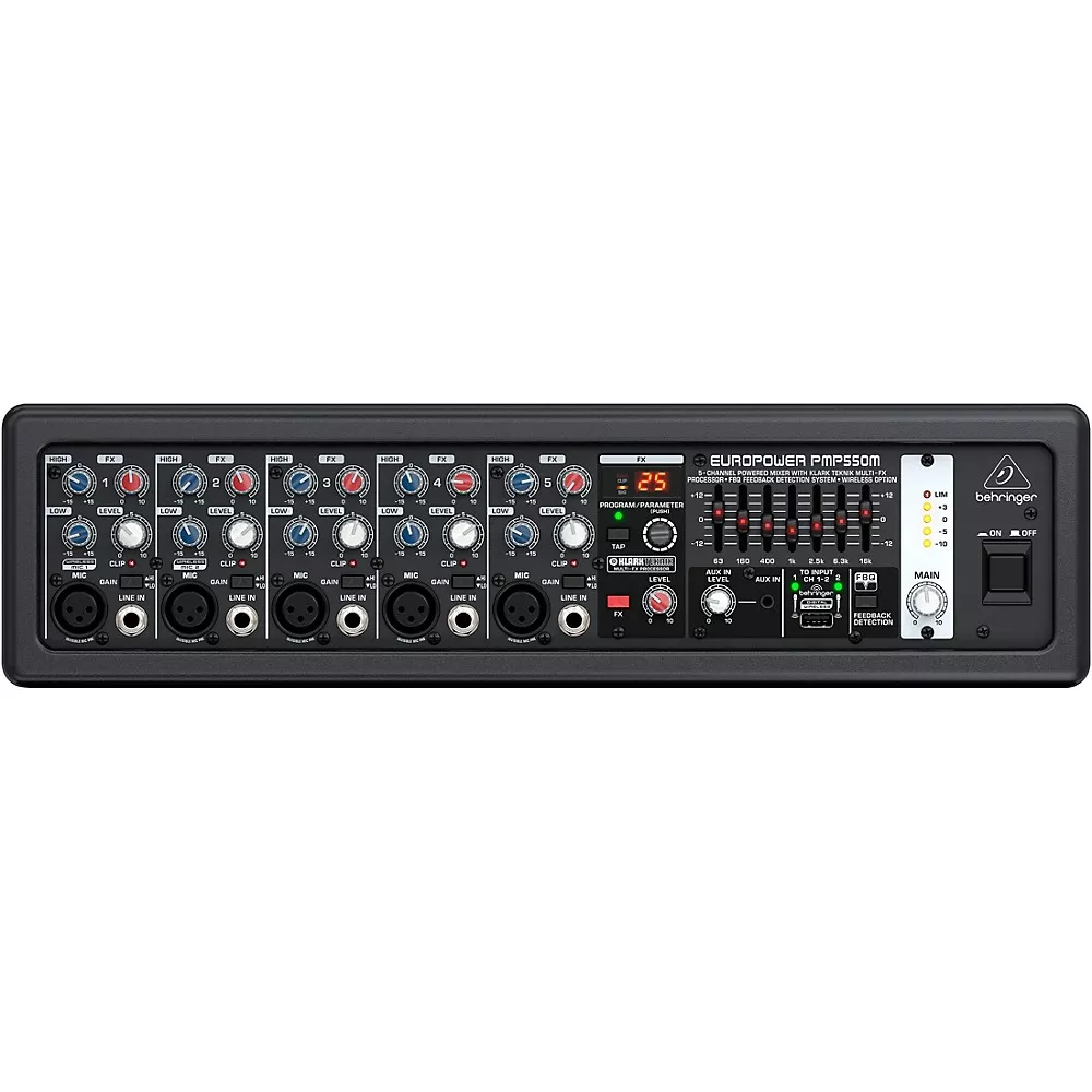 Behringer EUROPOWER PMP550M 5-Channel 500W Powered Mixer