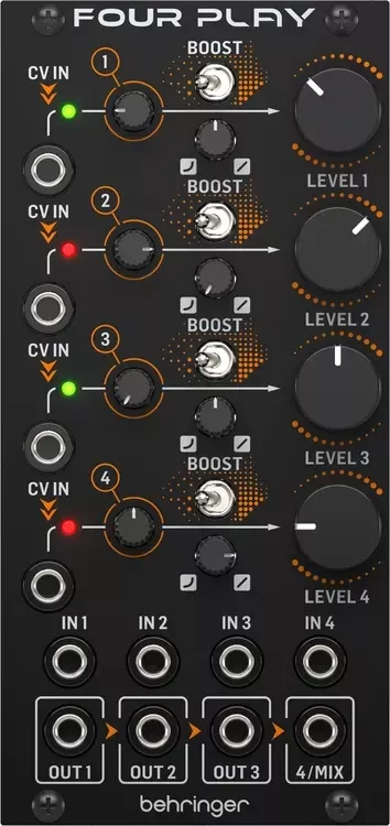 Behringer Four Play Quad Volt Controlled Amplifiers and Mixer Module