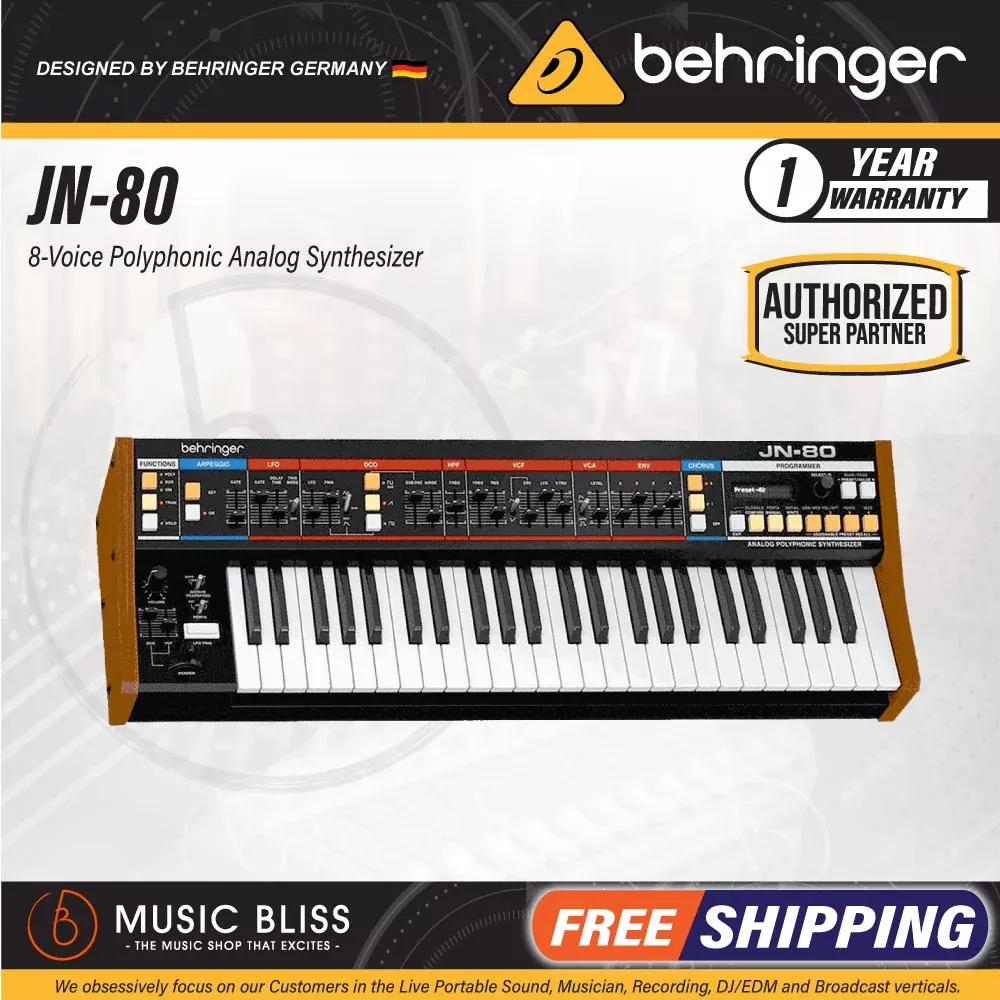 Behringer JN-80 8-Voice Polyphonic Analog Synthesizer