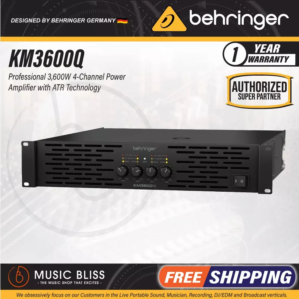 Behringer KM3600Q 4-Channel Amplifier