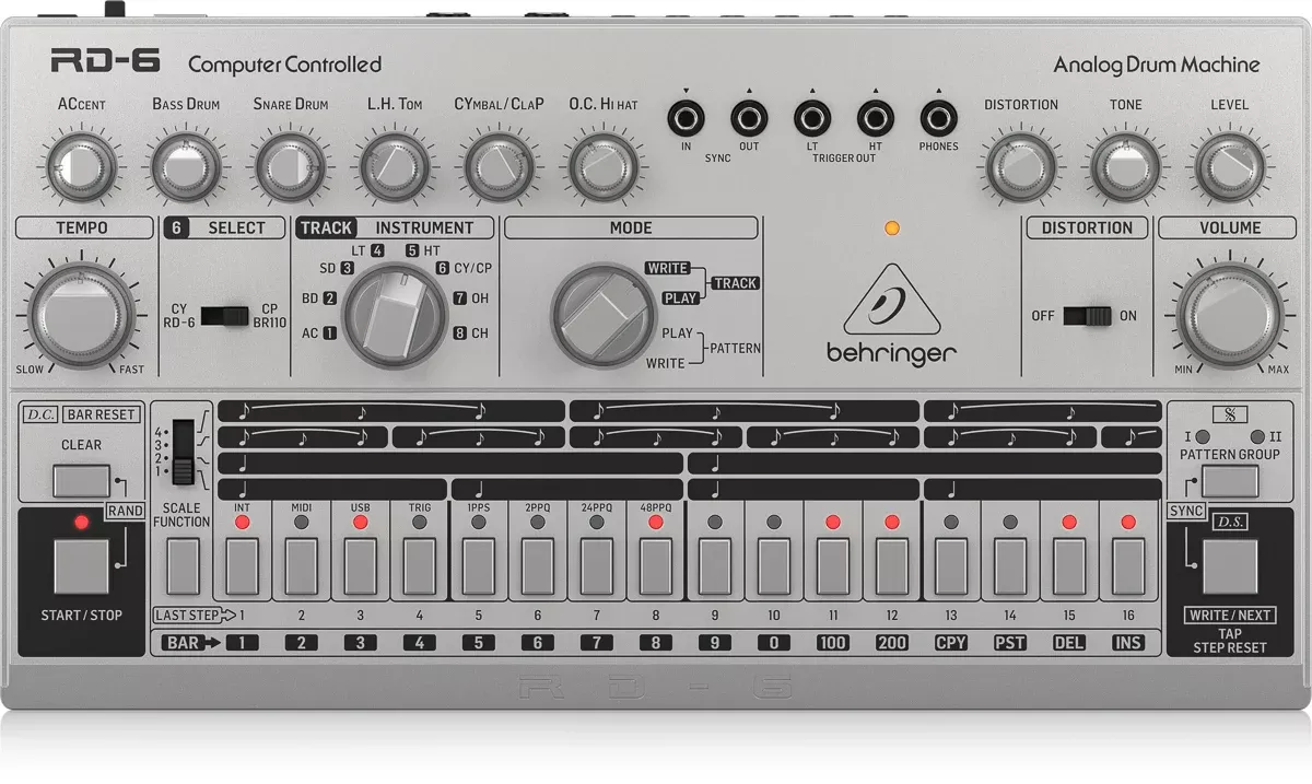 Behringer RD6 SR Analog Drum Machine
