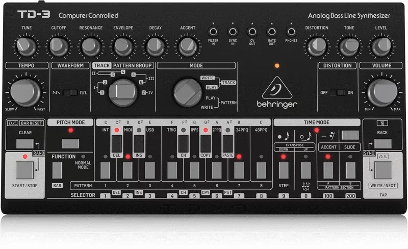 Behringer TD3 BK Analog Bass Line Synthesizer