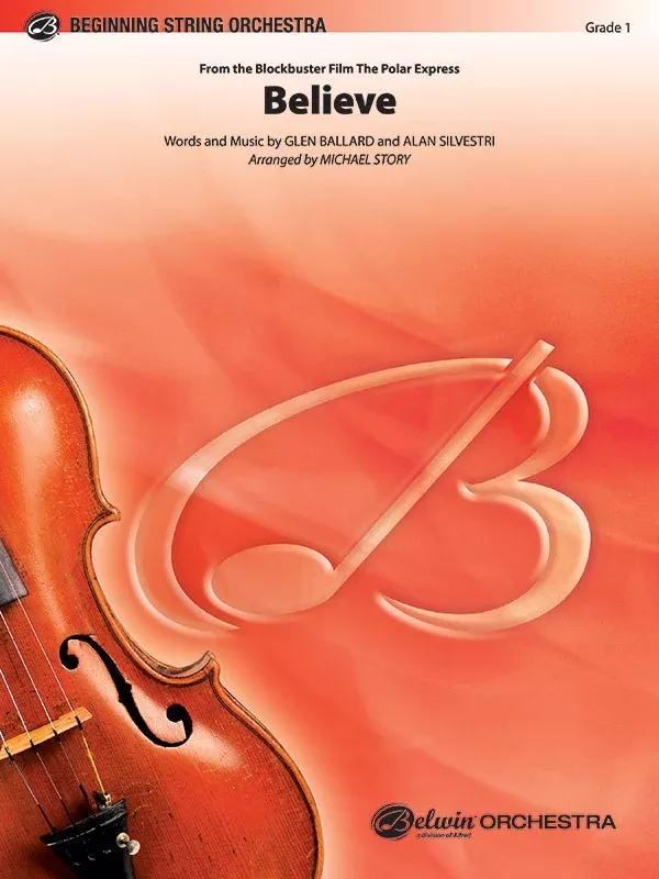 Believe (from The Polar Express): String Orchestra Conductor Score & Parts