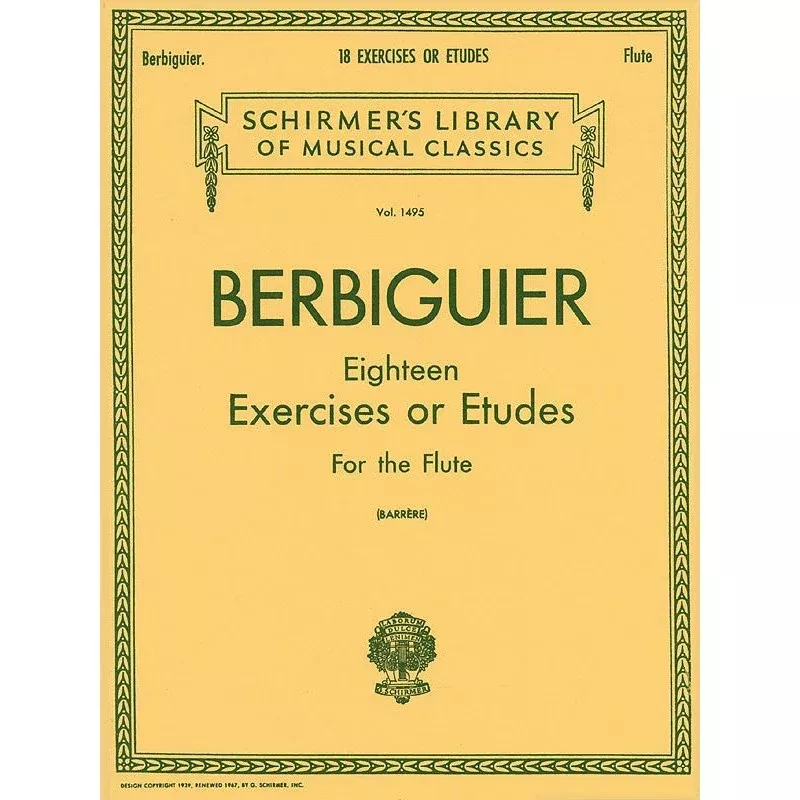 Benoit Berbiguier - Eighteen Exercises or Etudes