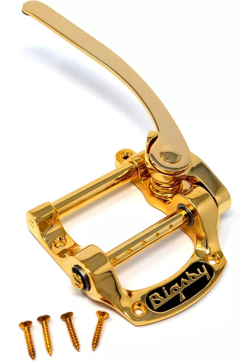 Bigsby B5 Vibrato Tailpiece String-Through in Gold
